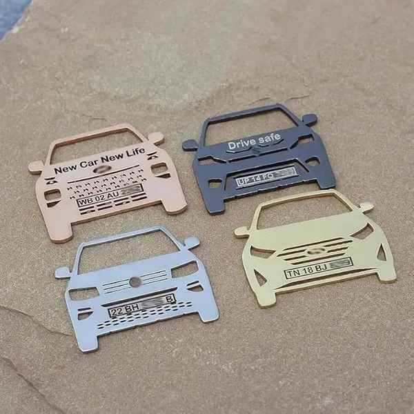 RoiDes_Arts_1.75mm_Thick_Customized_Car_Key_Chain_Your_Car_No._Plate_on_Your_Any_Car_Model_Keychain