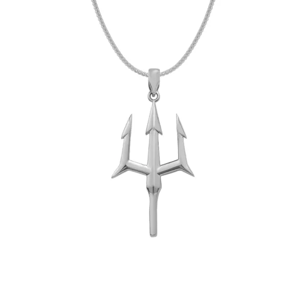 TRIDENT_PENDANT_WITH_CHAIN_(SILVER)
