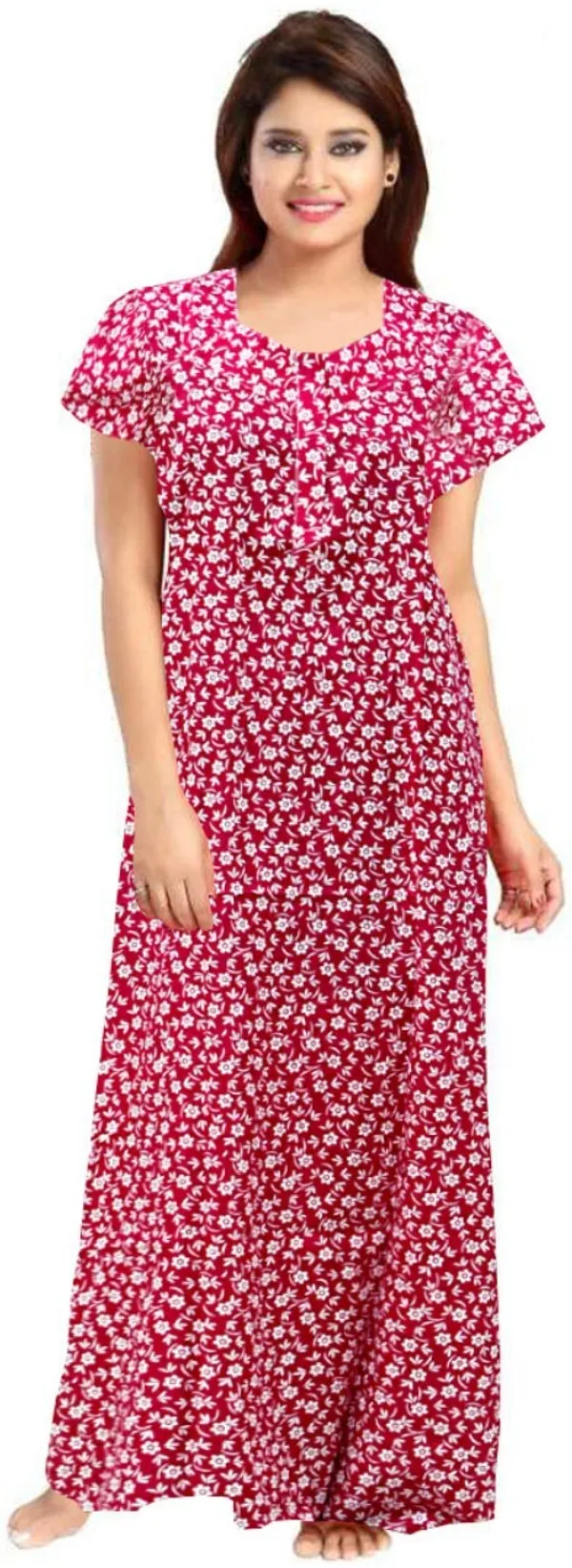 Pack_of_2_Pure_Cotton_Printed_Nighty_For_Women_|_Green_&_Pink