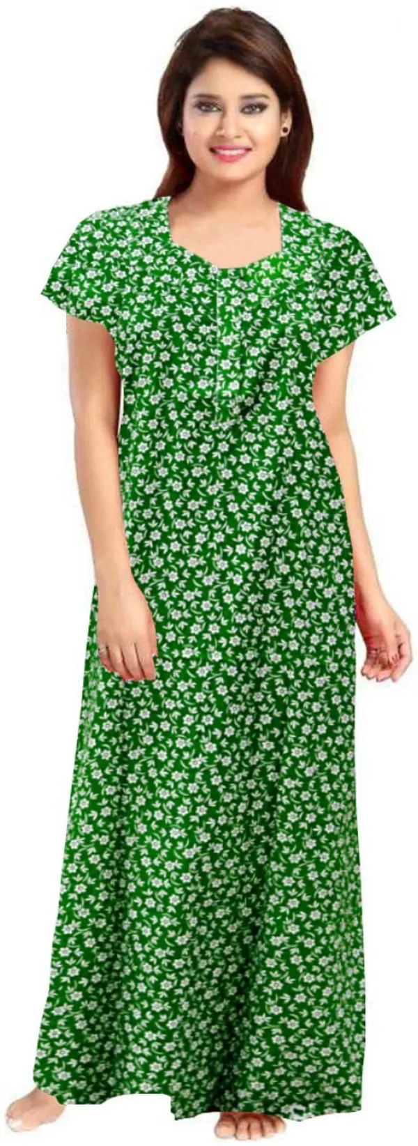 Pack_of_2_Pure_Cotton_Printed_Nighty_For_Women_|_Green_&_Pink