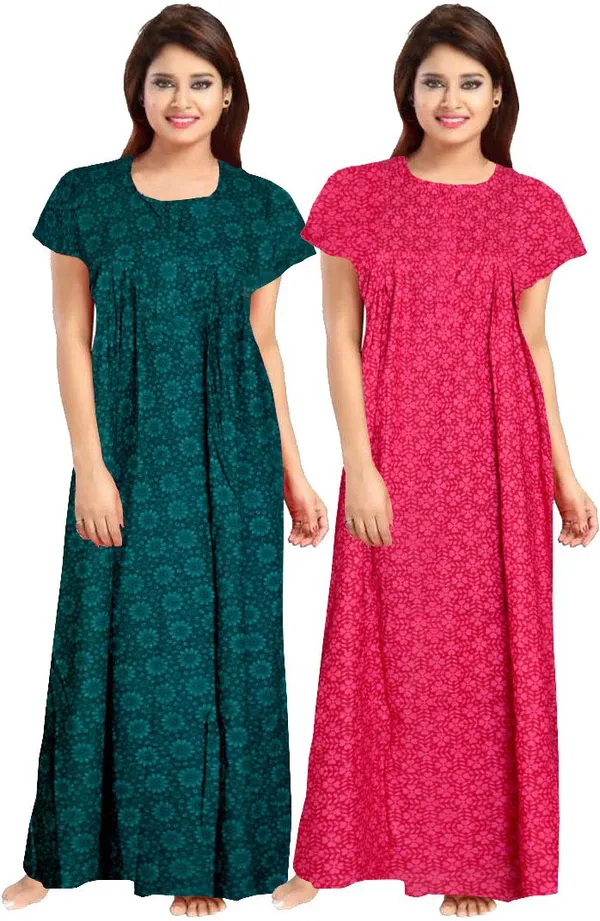 Pack_of_2_Pure_Cotton_Printed_Nighty_For_Women_|_Multicolor