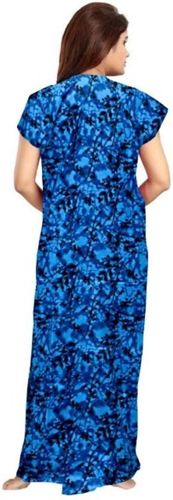 Blue_Cotton_Printed_Long_Nighty_For_Women