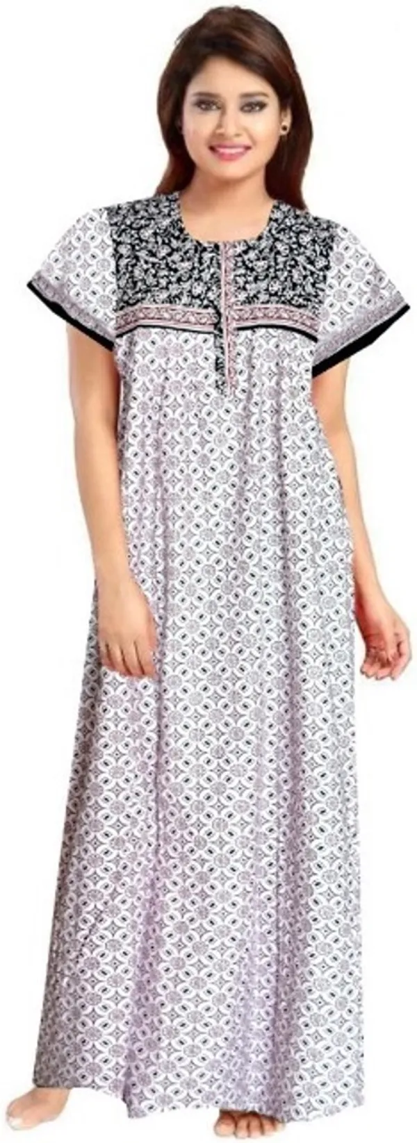 Pink_Cotton_Printed_Long_Nighty_For_Women