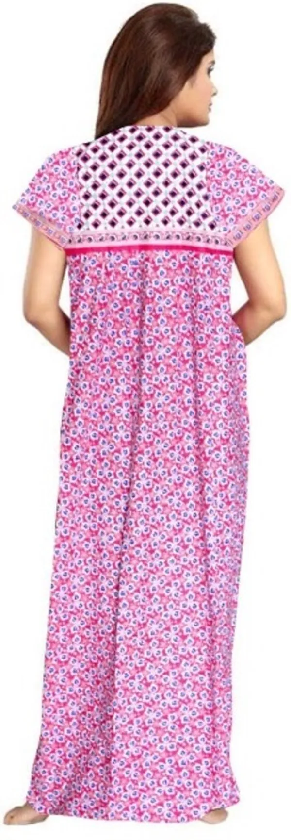 Pink_Cotton_Printed_Long_Nighty_For_Women
