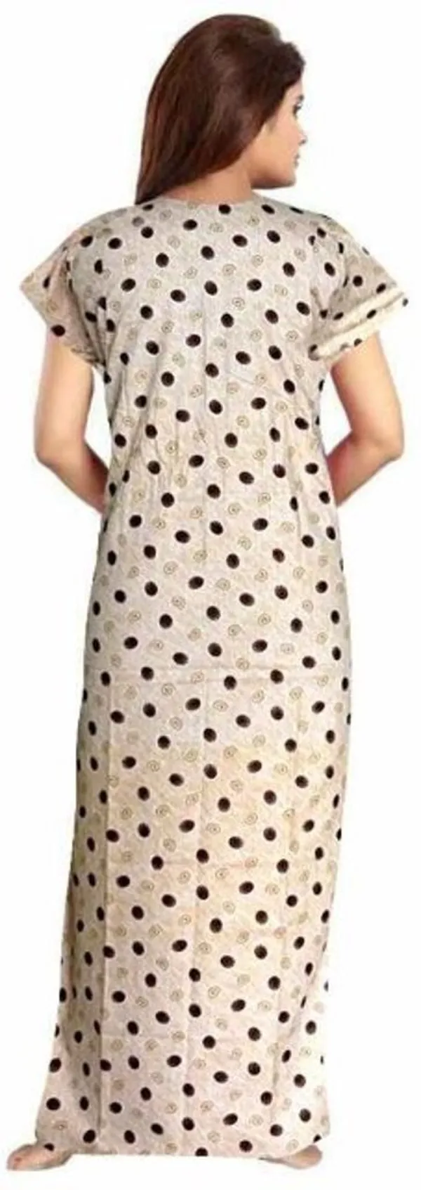 Beige_Cotton_Printed_Long_Nighty_For_Women