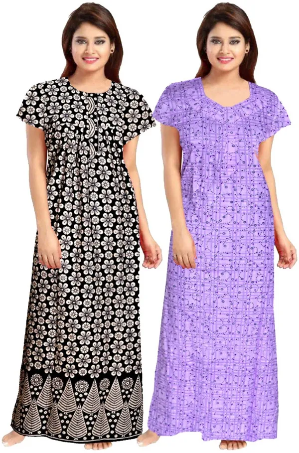 Pack_of_2_Cotton_Printed_Long_Nighty_For_Women_|_Purple