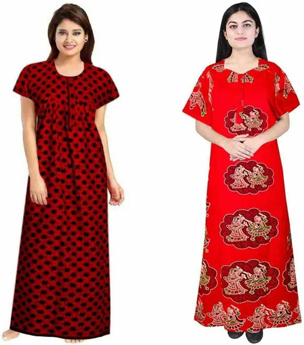 Pack_of_2_Cotton_Printed_Long_Nighty_For_Women_|_Red