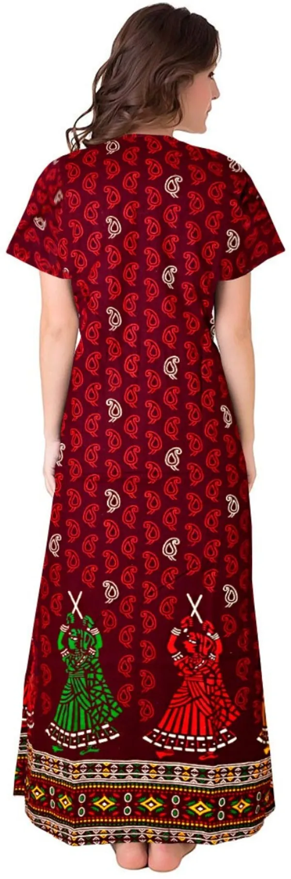 Pack_of_2_Cotton_Printed_Long_Nighty_For_Women_|_Black_&_Maroon