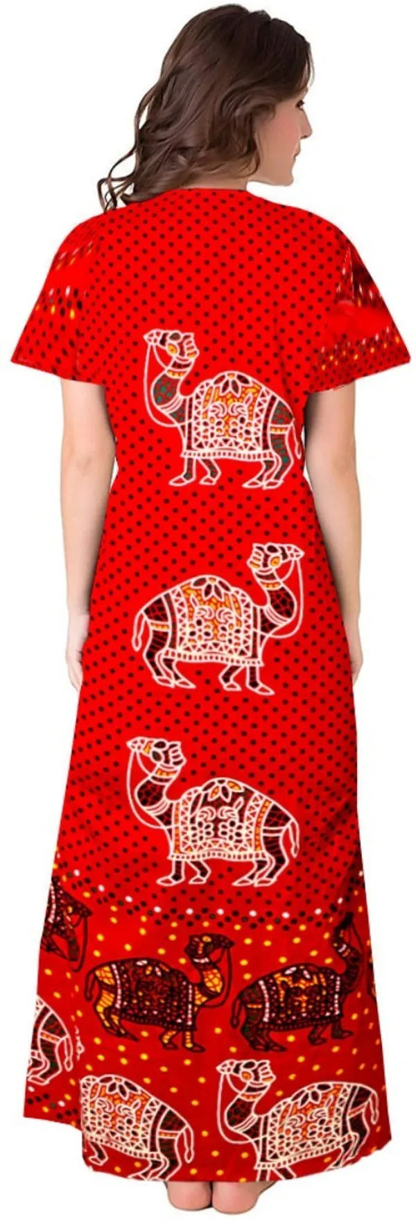 Pack_of_2_Cotton_Printed_Long_Nighty_For_Women_|_Blue_&_Red