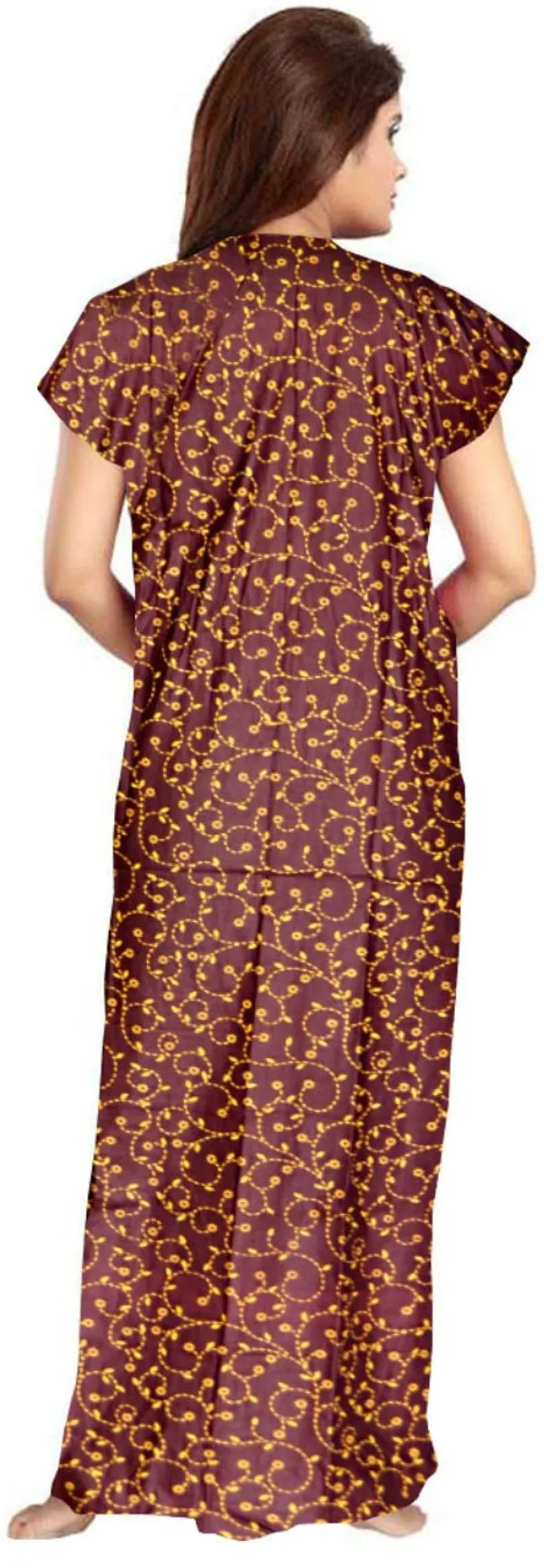 Pack_of_2_Pure_Cotton_Printed_Nighty_For_Women_|_Brown_&_Black