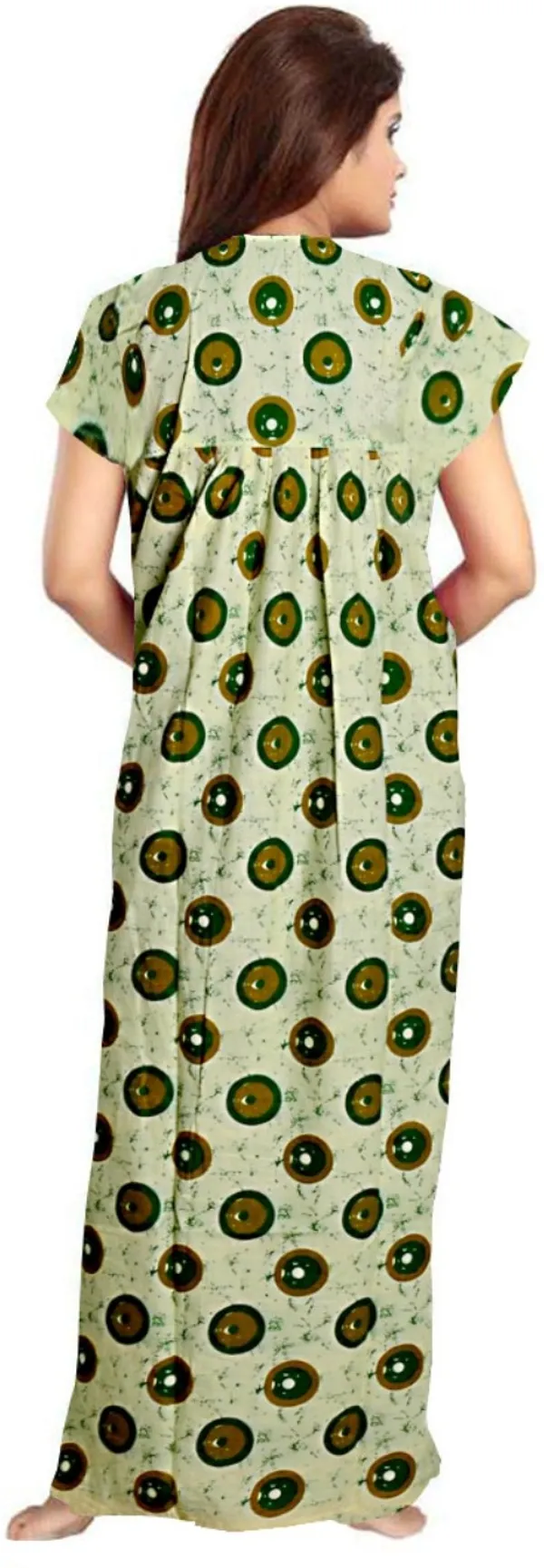 Pack_of_2_Pure_Cotton_Printed_Nighty_For_Women_|_Yellow_&_Green
