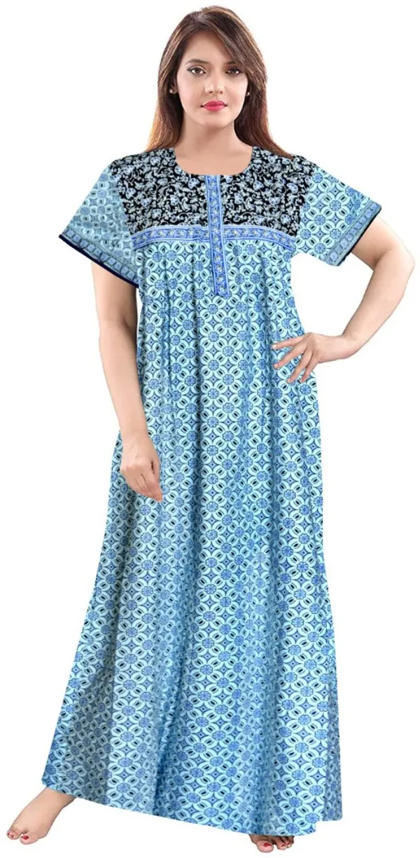 Pack_of_2_Pure_Cotton_Printed_Nighty_For_Women_|_Blue_&_Pink