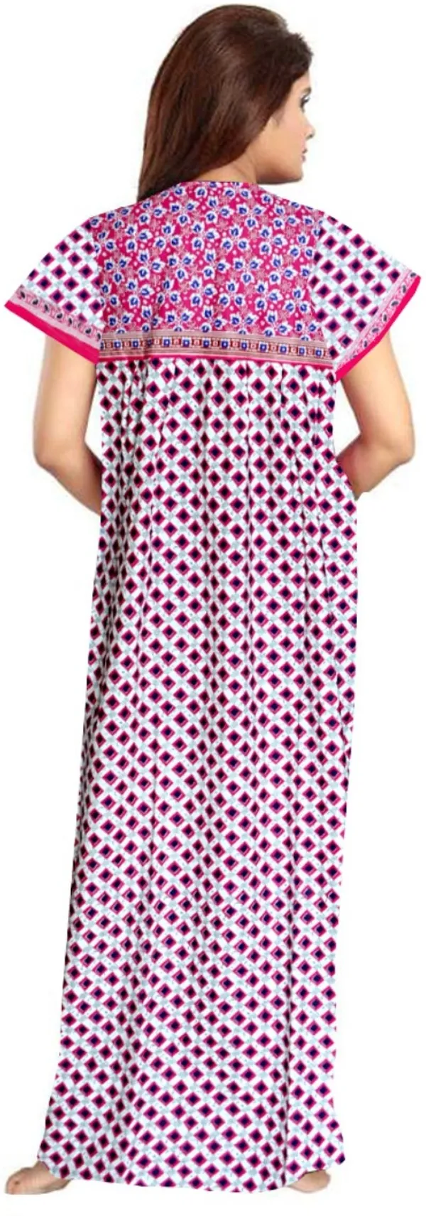 Pack_of_2_Pure_Cotton_Printed_Nighty_For_Women_|_Blue_&_White