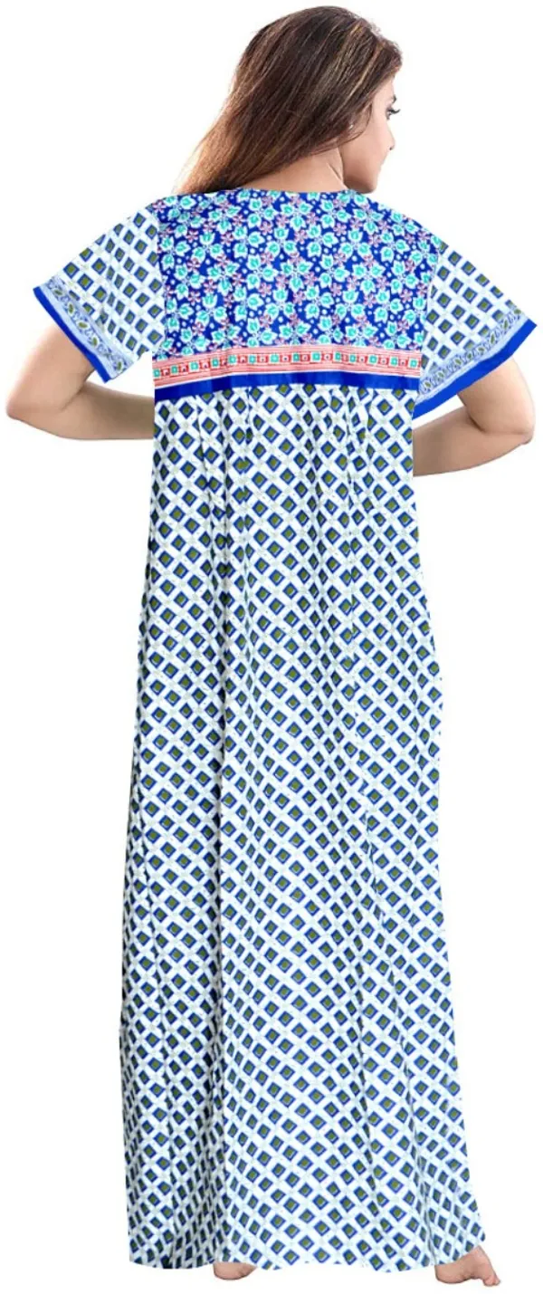 Pack_of_2_Pure_Cotton_Printed_Nighty_For_Women_|_Blue_&_White