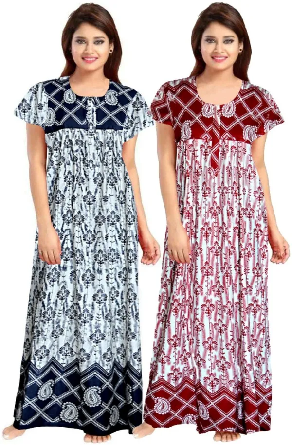 Pack_of_2_Pure_Cotton_Printed_Nighty_For_Women_|_Multicolor