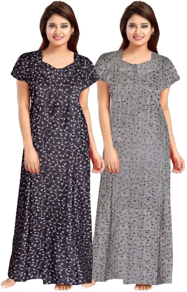 Pack_of_2_Pure_Cotton_Printed_Nighty_For_Women_|_Black_&_Grey