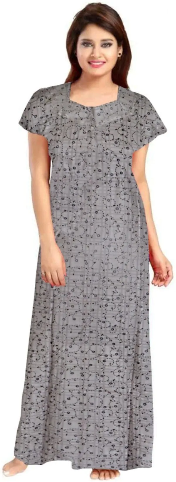 Pack_of_2_Pure_Cotton_Printed_Nighty_For_Women_|_Black_&_Grey