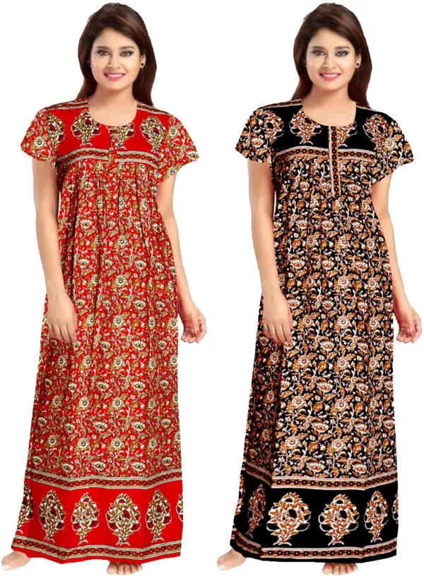 Pack_of_2_Pure_Cotton_Printed_Nighty_For_Women_|_Multicolor