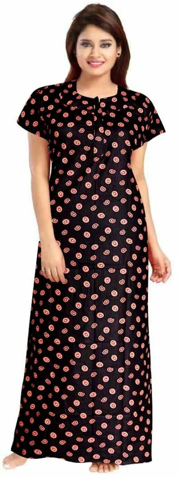 Pack_of_2_Pure_Cotton_Printed_Nighty_For_Women_|_Grey_&_Brown