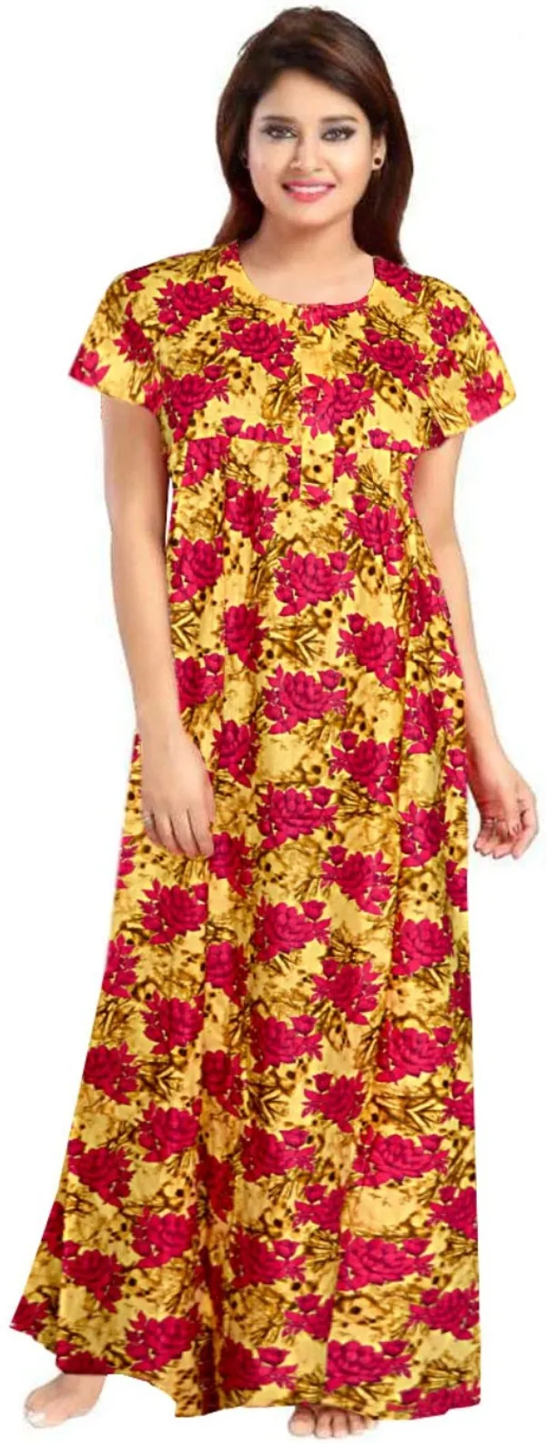 Pack_of_2_Pure_Cotton_Nighty_For_Women_|_Multicolor