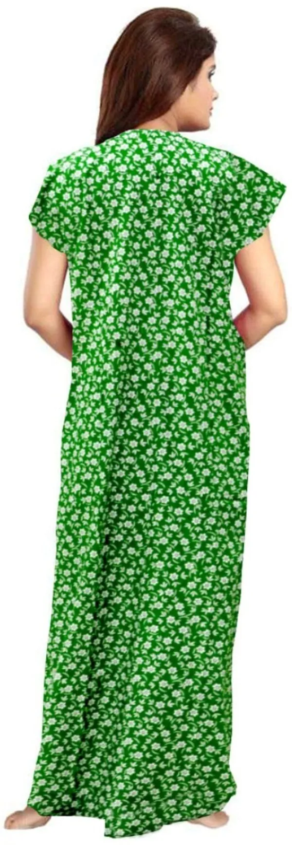 Pack_of_2_Pure_Cotton_Printed_Nighty_For_Women_|_Green_&_Orange