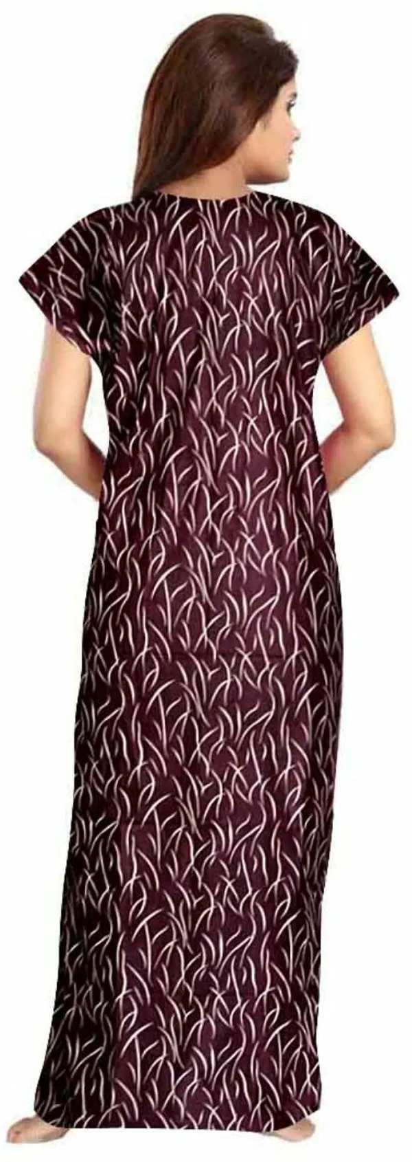 Pack_of_2_Pure_Cotton_Printed_Nighty_For_Women_|_Grey_&_Maroon