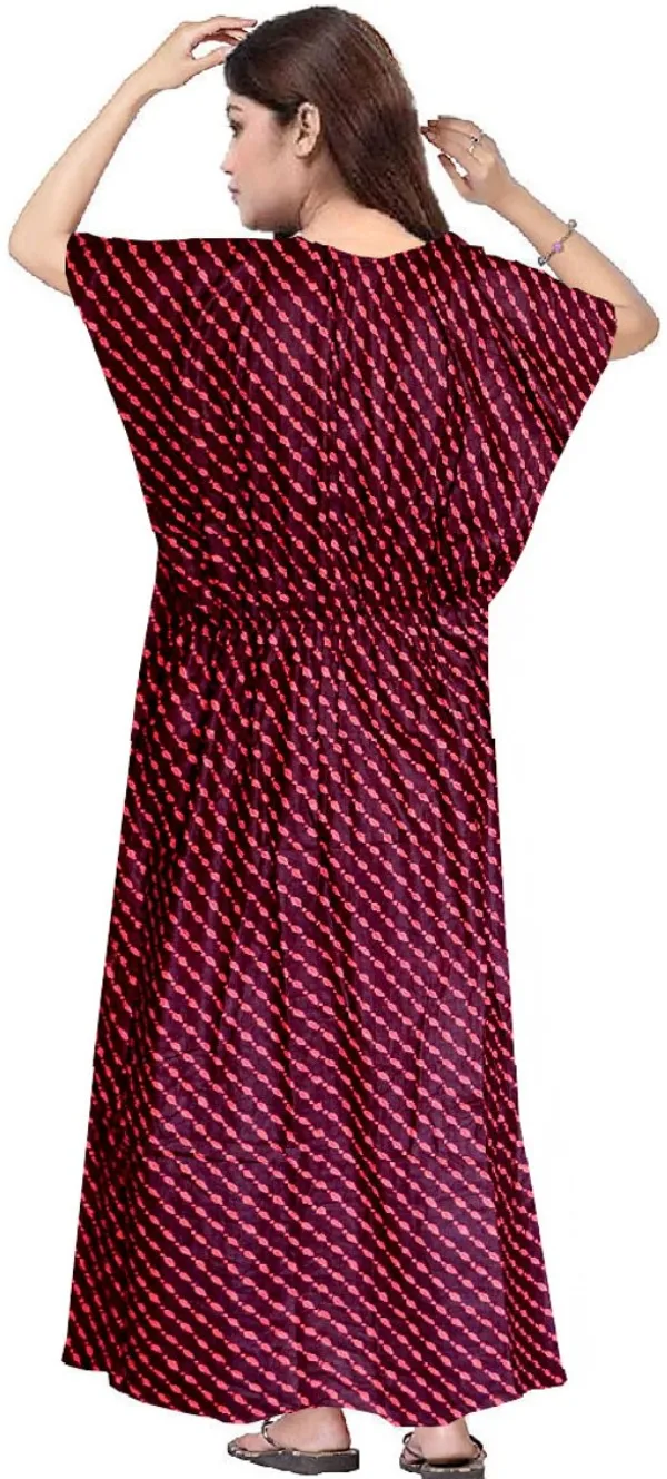 Pack_of_2_Pure_Cotton_Printed_Nighty_For_Women_|_Red_&_Blue