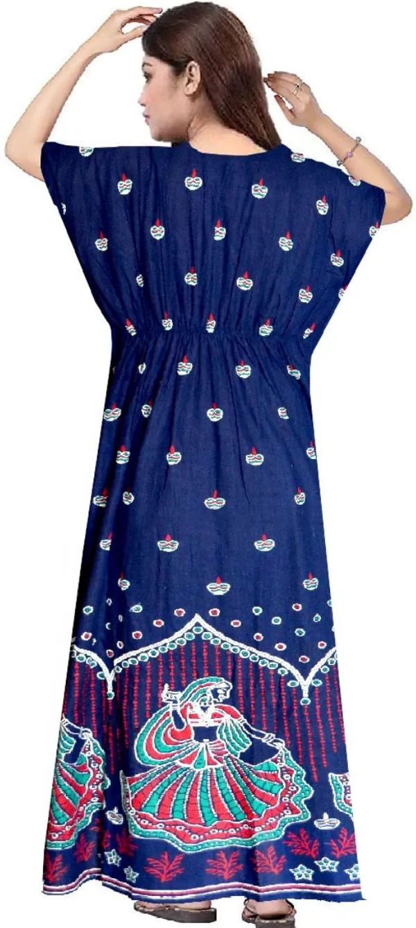 Pack_of_2_Pure_Cotton_Printed_Nighty_For_Women_|_Red_&_Blue
