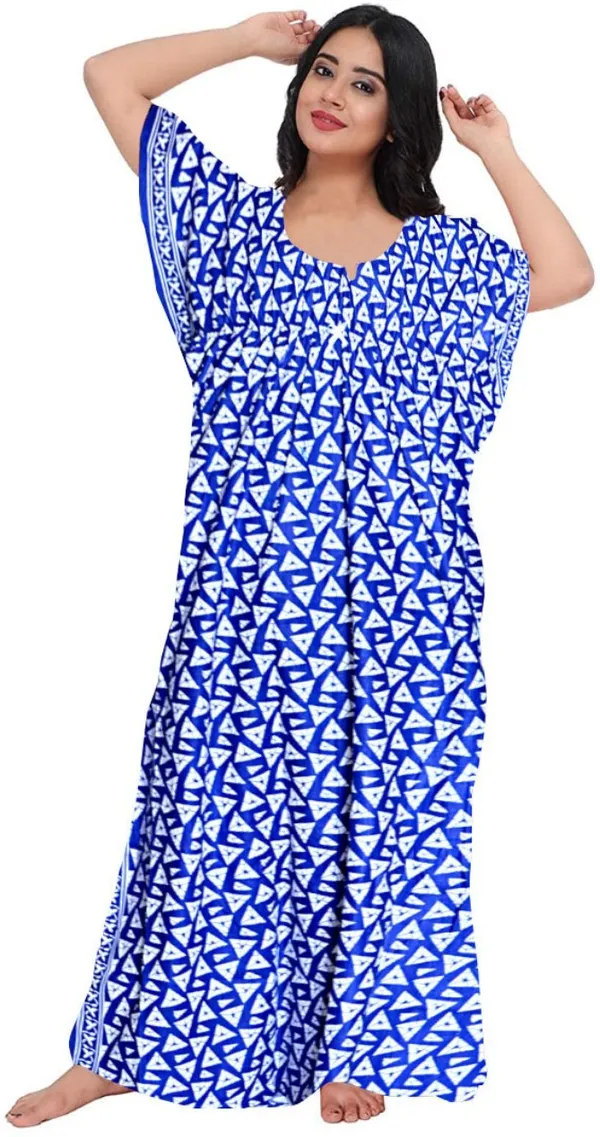 Pack_of_2_Pure_Cotton_Printed_Nighty_For_Women_|_Blue_&_Grey
