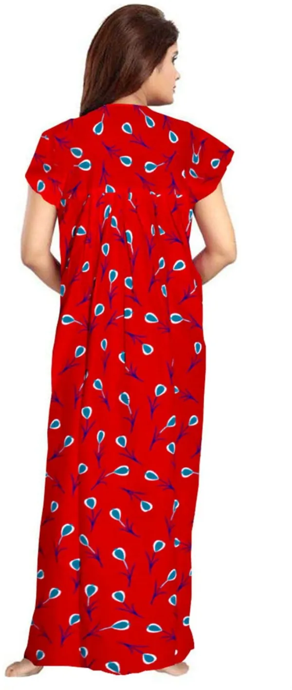 Pack_of_2_Pure_Cotton_Printed_Nighty_For_Women_|_Red_&_Blue