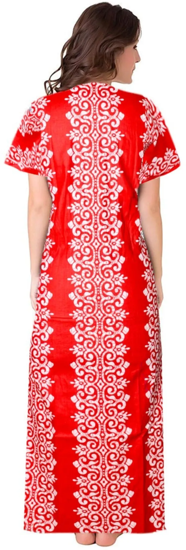 Pack_of_2_Pure_Cotton_Printed_Nighty_For_Women_|_Red_&_Blue