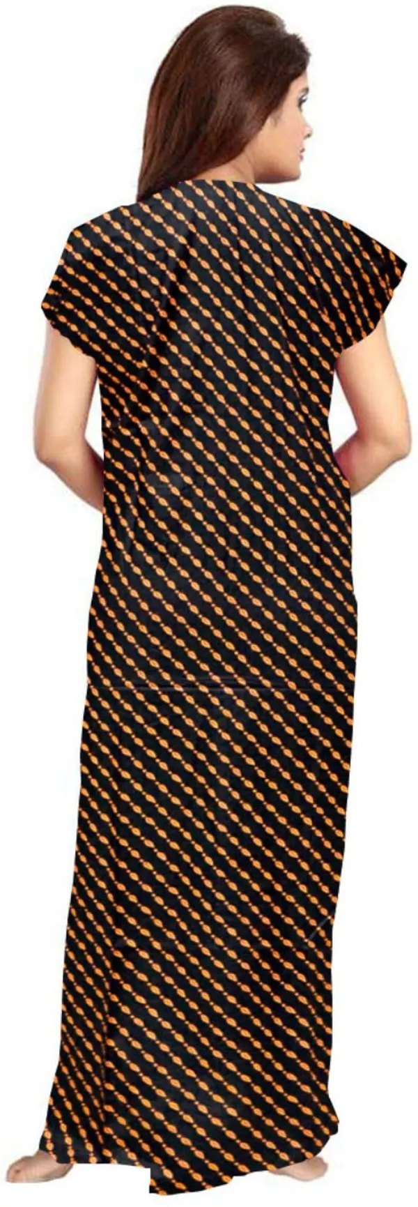 Pack_of_2_Pure_Cotton_Printed_Nighty_For_Women_|_Pink_&_Orange