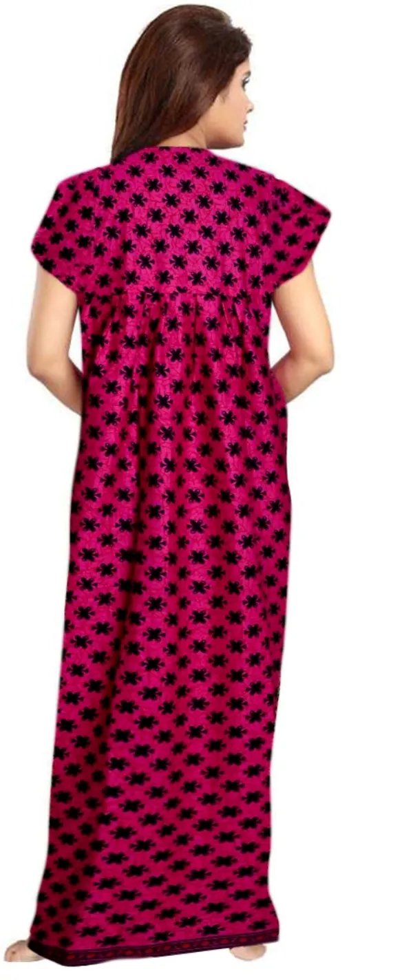 Pack_of_2_Pure_Cotton_Printed_Nighty_For_Women_|_Pink_&_Yellow