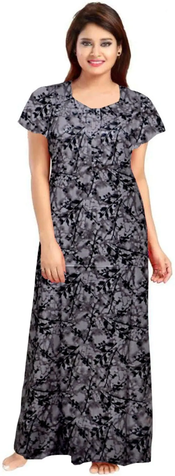 Pack_of_2_Pure_Cotton_Printed_Nighty_For_Women_|_Grey_&_Orange