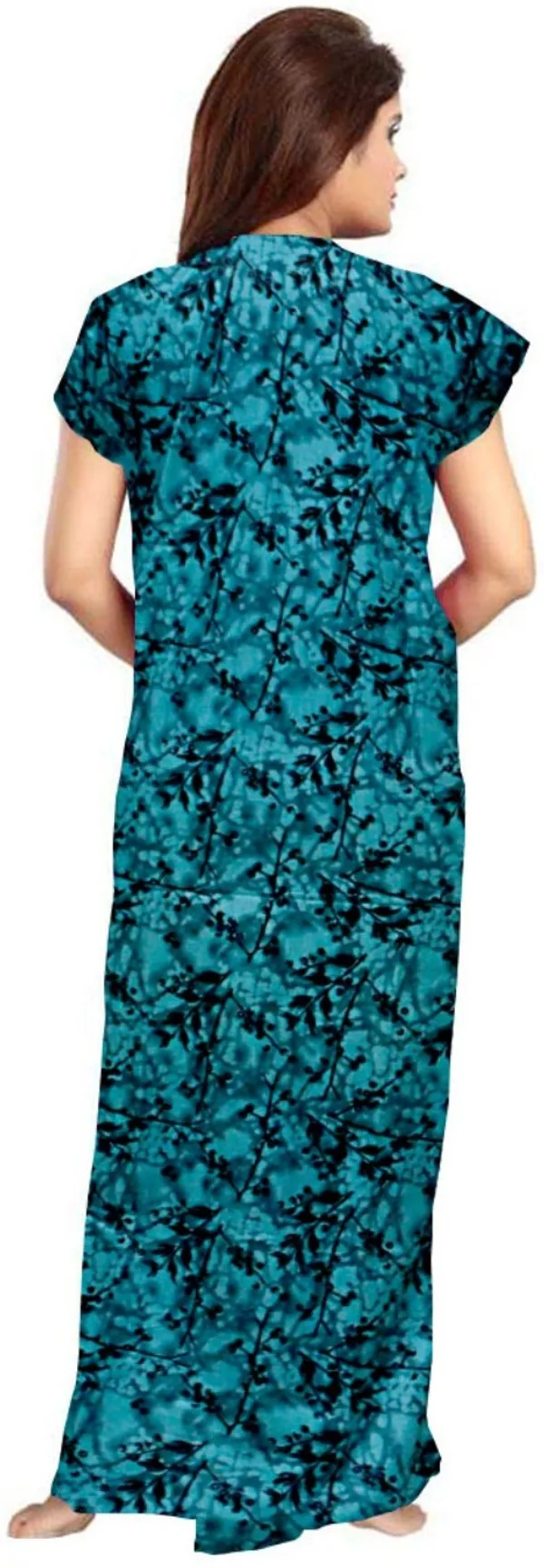 Pack_of_2_Pure_Cotton_Printed_Nighty_For_Women_|_Black_&_Green