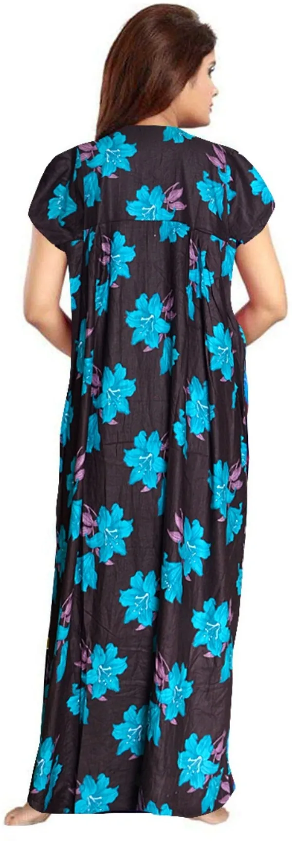 Pack_of_2_Pure_Cotton_Printed_Nighty_For_Women_|_Pink_&_Blue