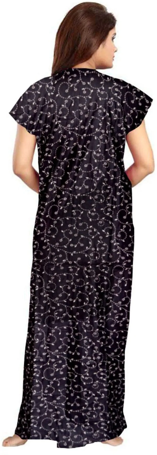 Pack_of_2_Pure_Cotton_Printed_Nighty_For_Women_|_Grey_&_Black