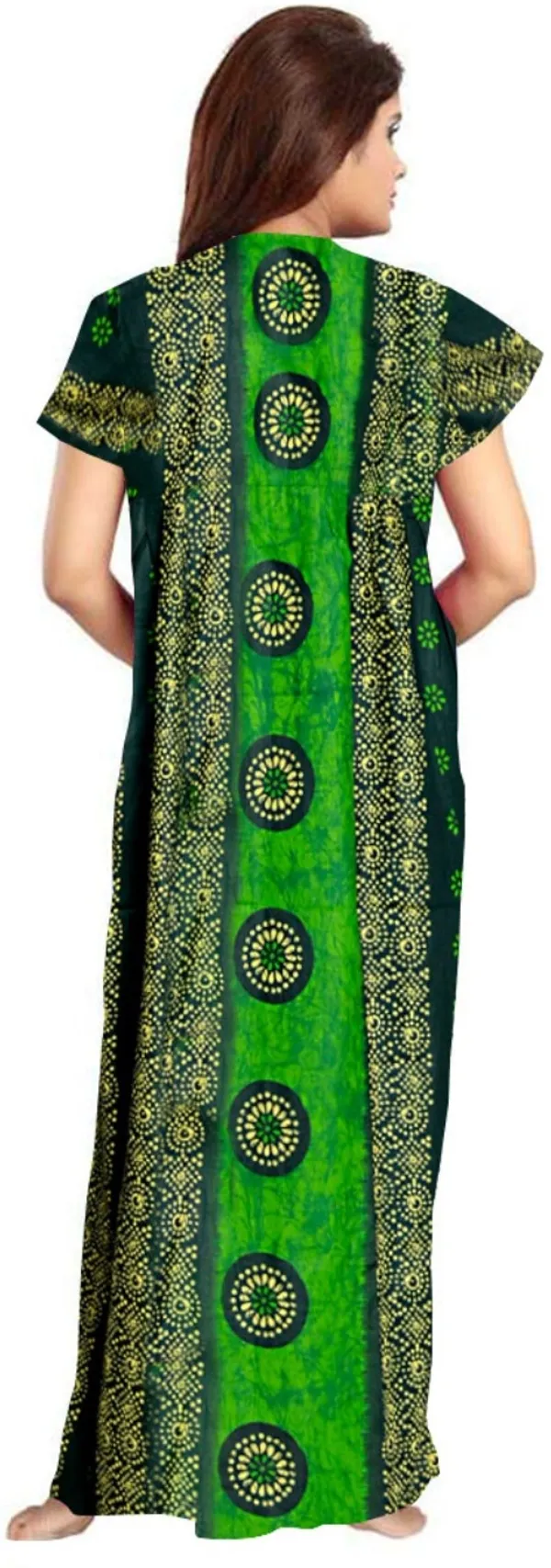 Pack_of_2_Pure_Cotton_Printed_Nighty_For_Women_|_Red_&_Green
