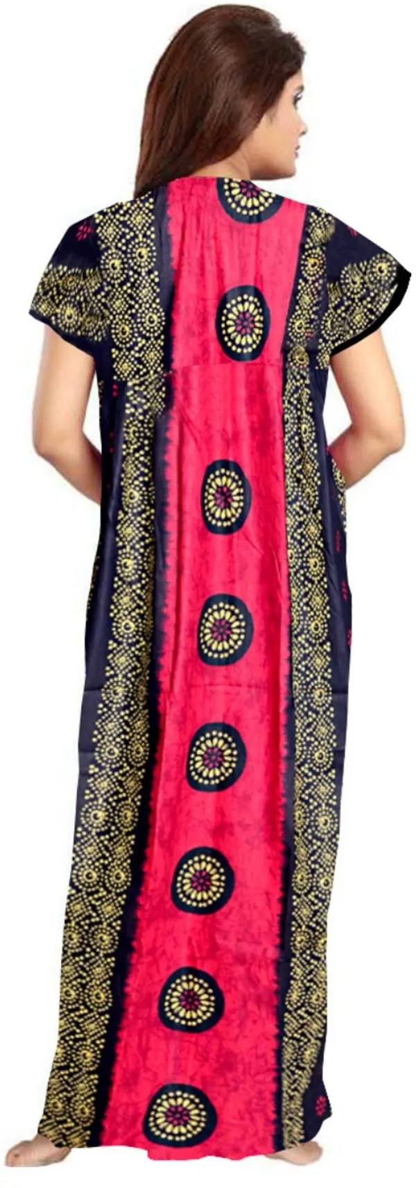 Pack_of_2_Pure_Cotton_Printed_Nighty_For_Women_|_Pink_&_Green