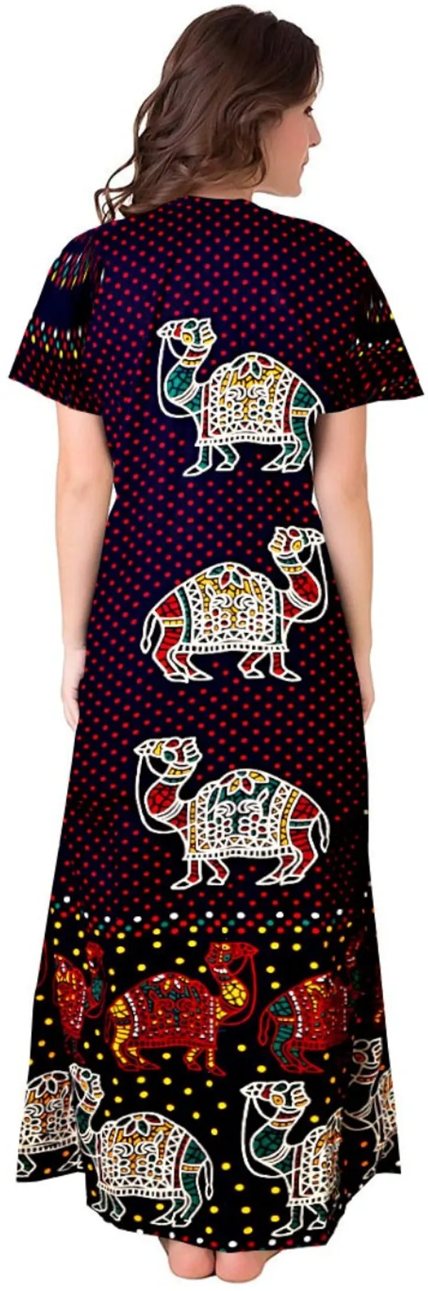 Pack_of_2_Pure_Cotton_Printed_Nighty_For_Women_|_Red_&_Blue