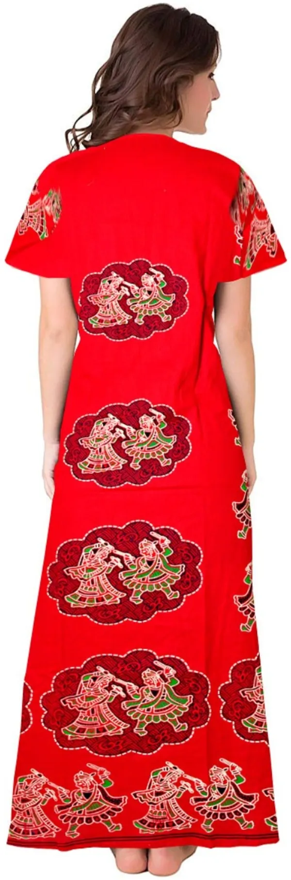 Pack_of_2_Pure_Cotton_Printed_Nighty_For_Women_|_Red_&_Multicolor
