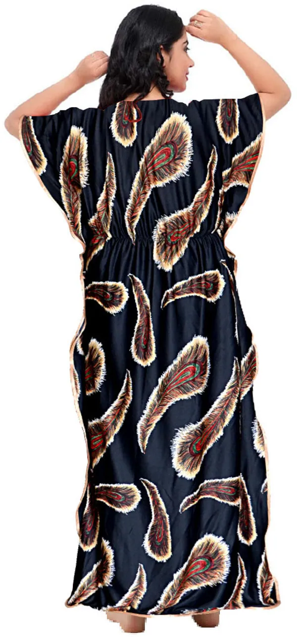 Pack_of_2_Satin_Printed_Kaftan_Nighty_For_Women_|_Multicolor