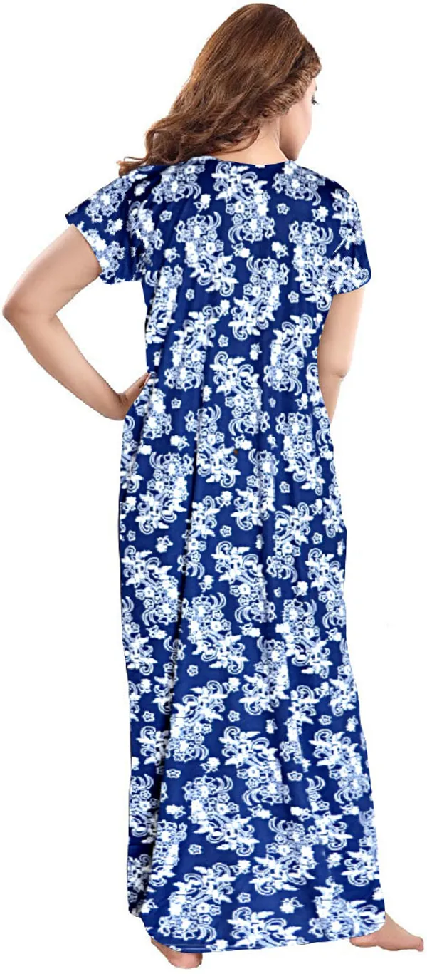 Pack_of_2_Satin_Printed_Nighty_For_Women_|_Blue_&_Maroon