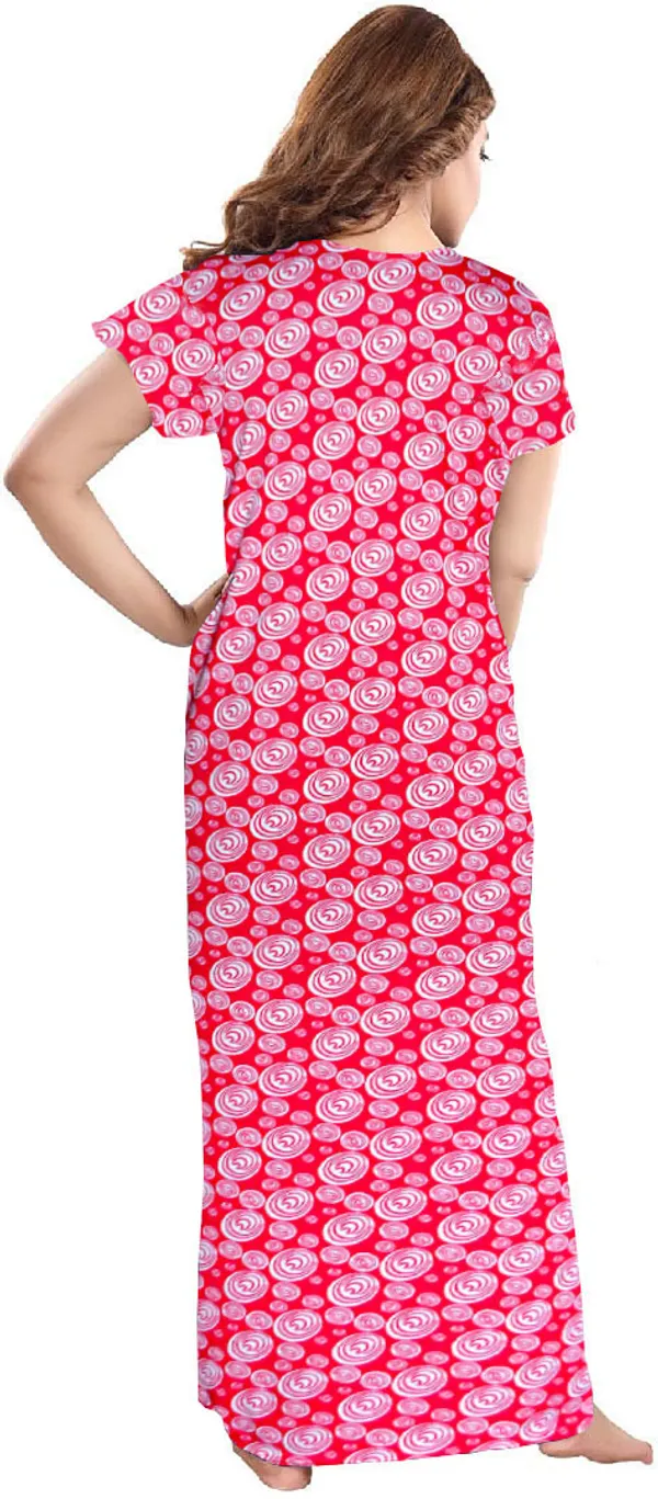 Pack_of_2_Satin_Printed_Long_Nighty_For_Women_|_Green_&_Pink