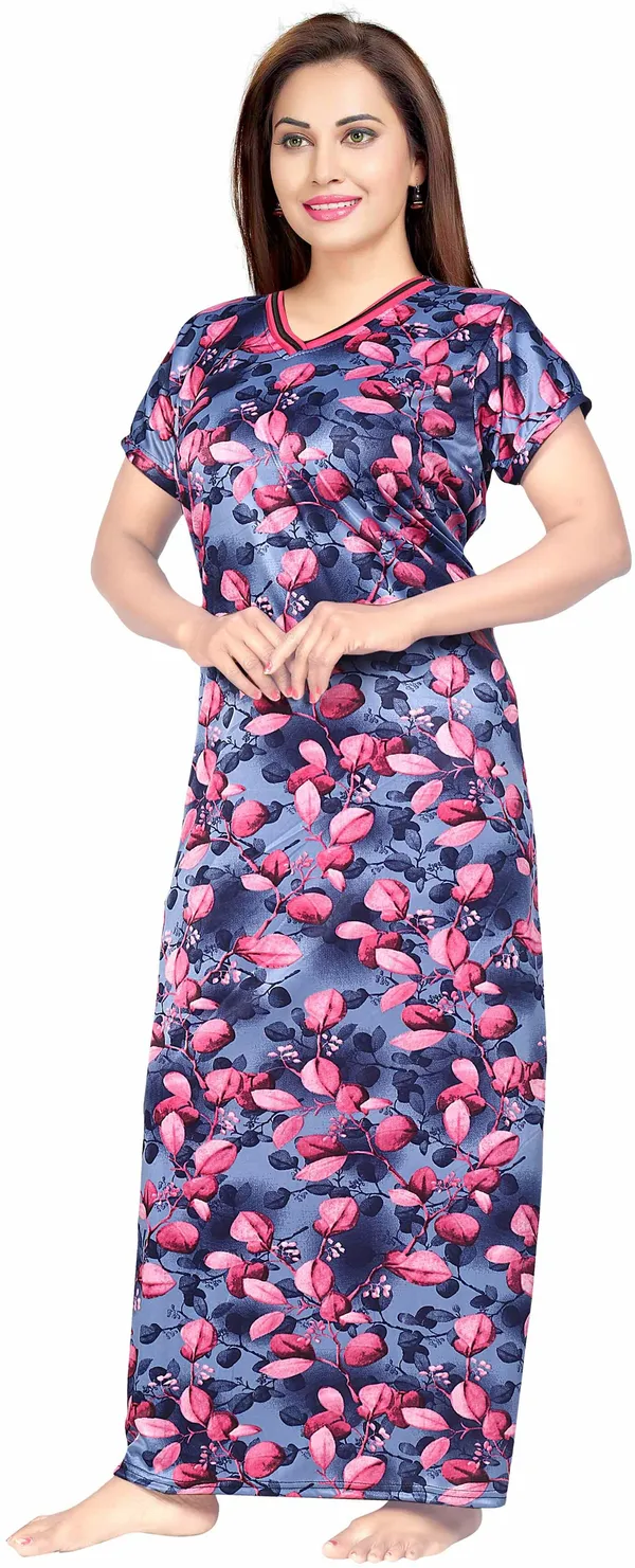 Pack_of_2_Satin_Printed_Long_Nighty_Set_For_Women_|_Pink_&_Blue