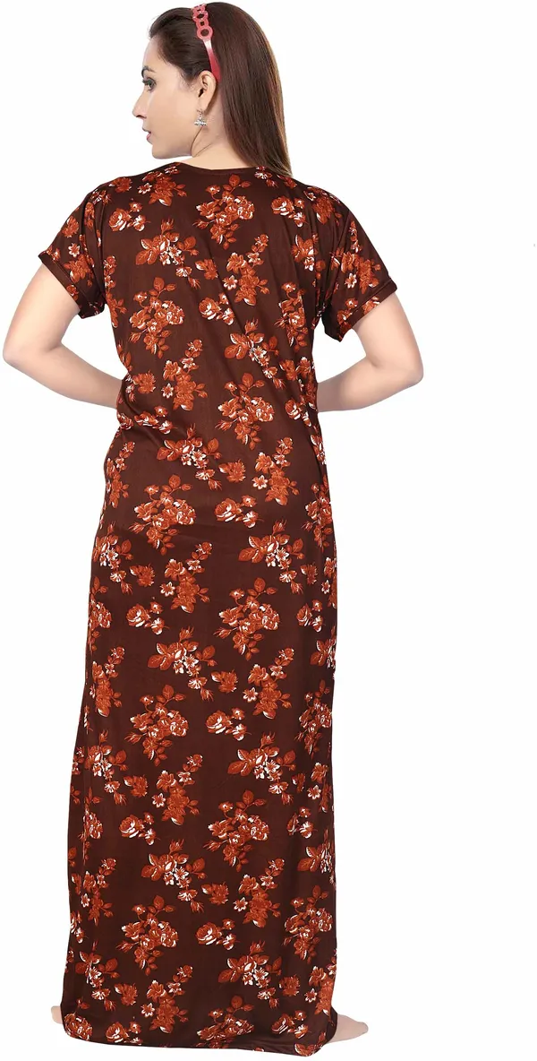 Pack_of_2_Satin_Printed_Nighty_For_Women_|_Black_&_Brown