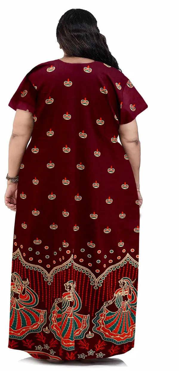 Pack_of_2_Pure_Cotton_Printed_Nighty_For_Women_|_Purple