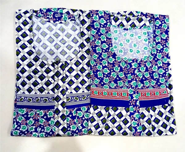 Pack_of_2_Pure_Cotton_Printed_Nighty_For_Women_|_Blue_&_White