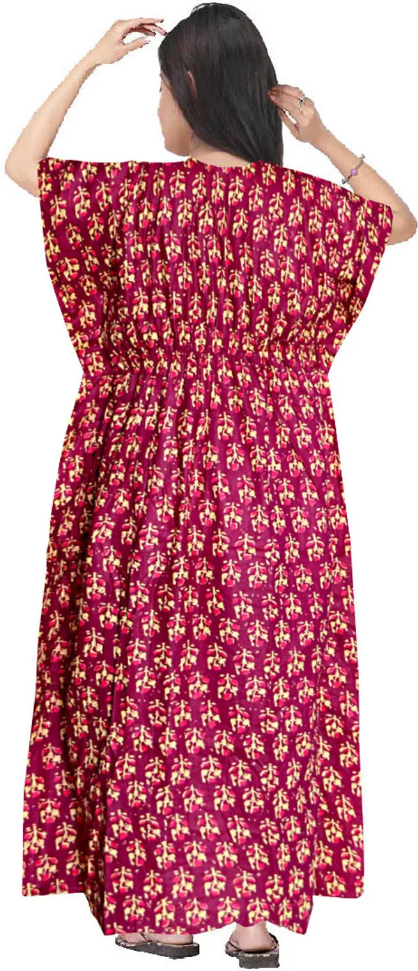 Pack_of_2_Pure_Cotton_Printed_Nighty_For_Women_|_Green_&_Pink