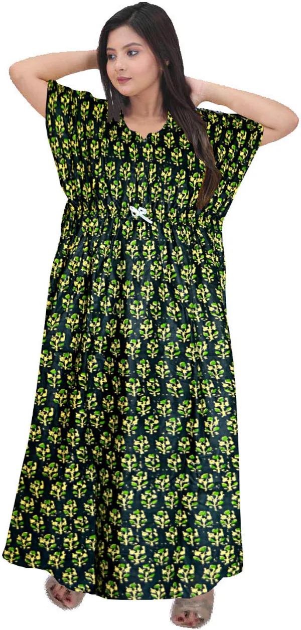 Pack_of_2_Pure_Cotton_Printed_Nighty_For_Women_|_Green_&_Pink